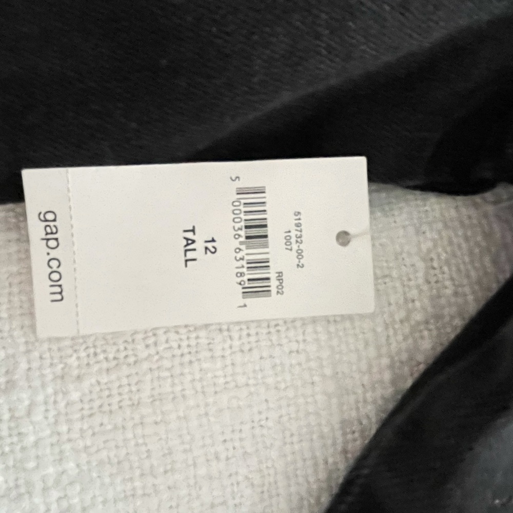 Gap Women’s Tall Black Denim Shirt Dress - Picture 8 of 8
